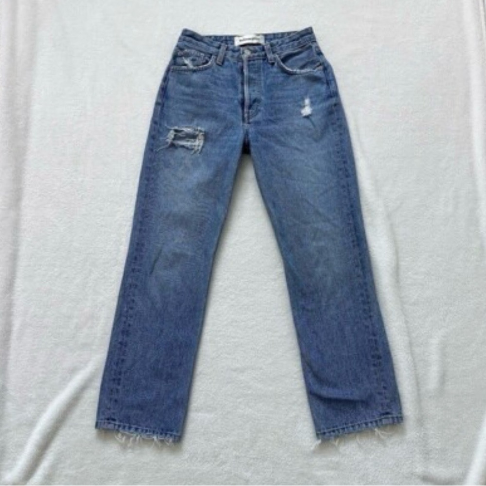 Reformation Blue Straight Leg Jeans